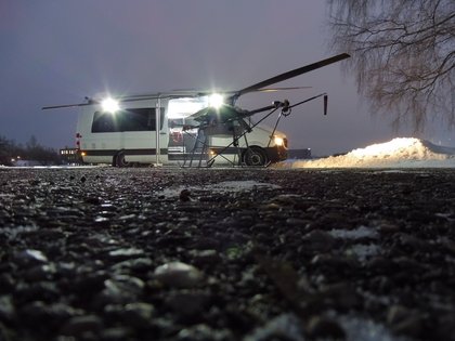AREA Synchropter (Flettner) on ground, Winter