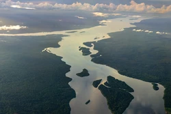 Amazonas river and Amazonas from above