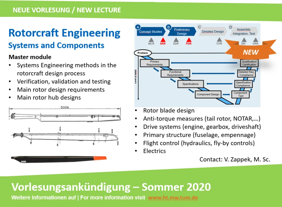 Rotorcraft Engineering - Systems & Components - Chair of Rotorcraft and ...