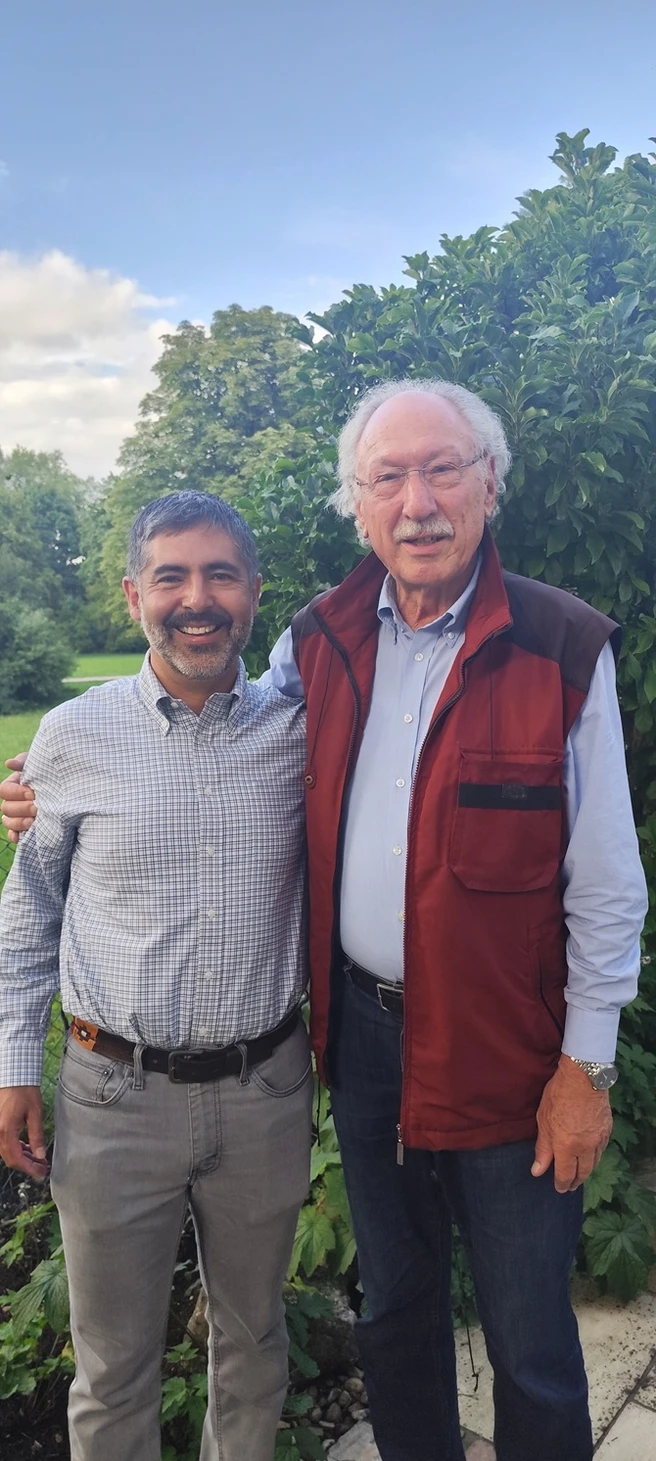 Wiedersehen in München im Juli 2025 (Francisco Obreque, Prof. Magel)