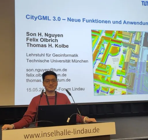 Son H. Nguyen presenting during the 3D Forum Lindau