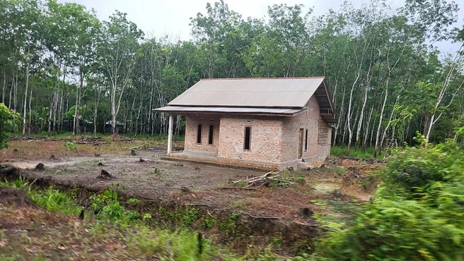 Visit to the transmigration area Muara Kuang