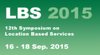 12th Symposium on Location Based Services