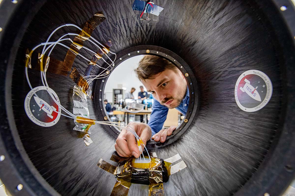 Bild: Andreas Heddergott / TUM Student entwickelt eine Rakete